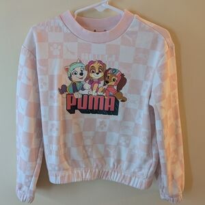 Puma Kids' Light Pink Paw Patrol Crewneck